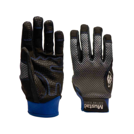 Mustad Casting Glove - Black/Grey/Blue