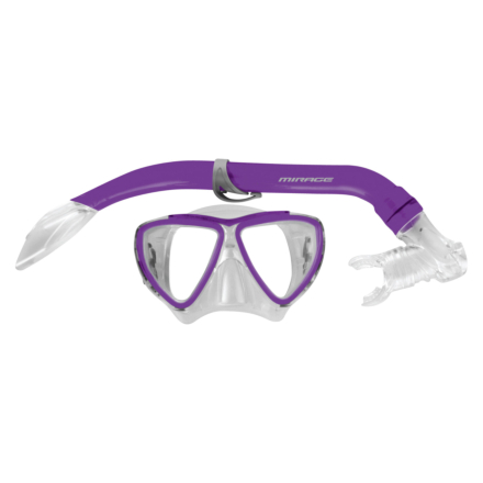 Mirage Set06 Turtle Junior Mask & Snorkel Set- Purple