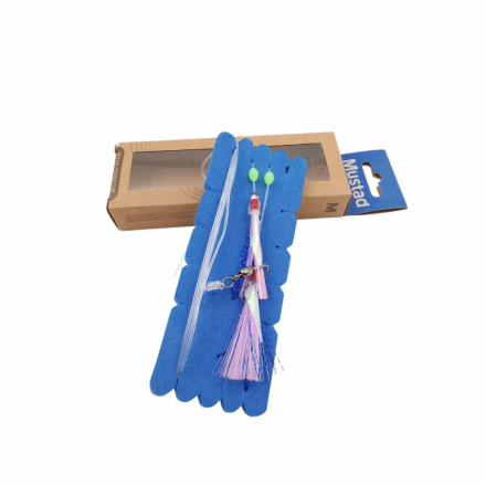 Mustad NZR03 Penetrator Flash Rig - Pink/Blue